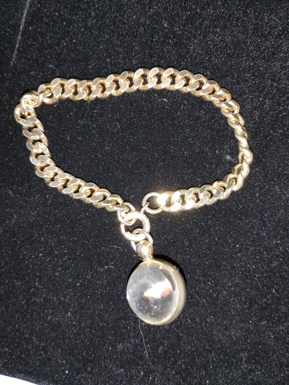 Lucite Orb Mustard Seed Bracelet